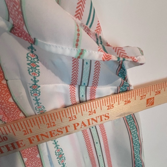 Torrid Plus Size 3 (3X/22-24) Striped Button-Back Blouse – Short Sleeve - Picture 8 of 13